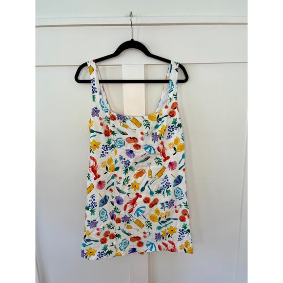 NEW Show Me Your Mumu Steph Mini Dress Lobster print Size Large - Picture 2 of 5